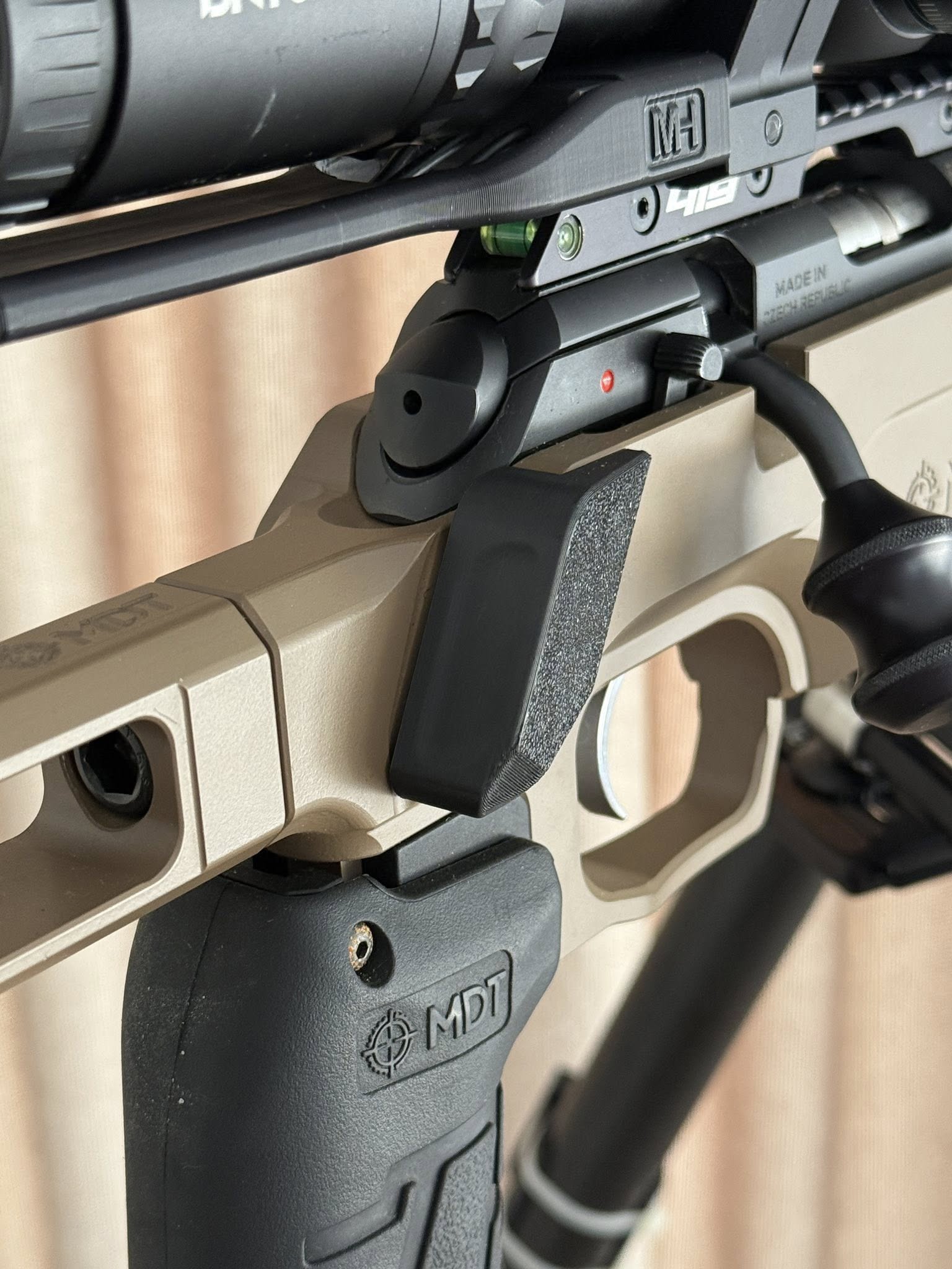 Thumb rest for MDT ACC Premier Gen 2 chassis