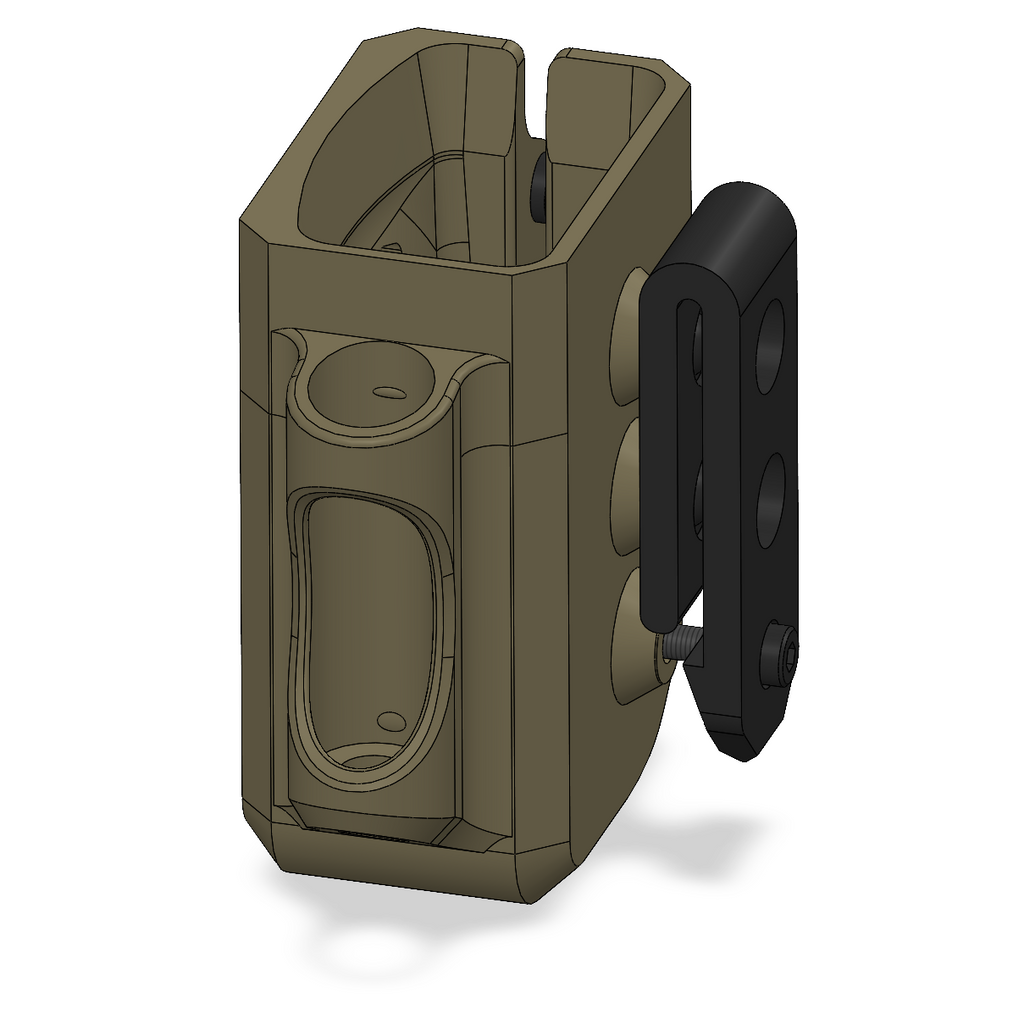 Alternate & optional holster belt clips