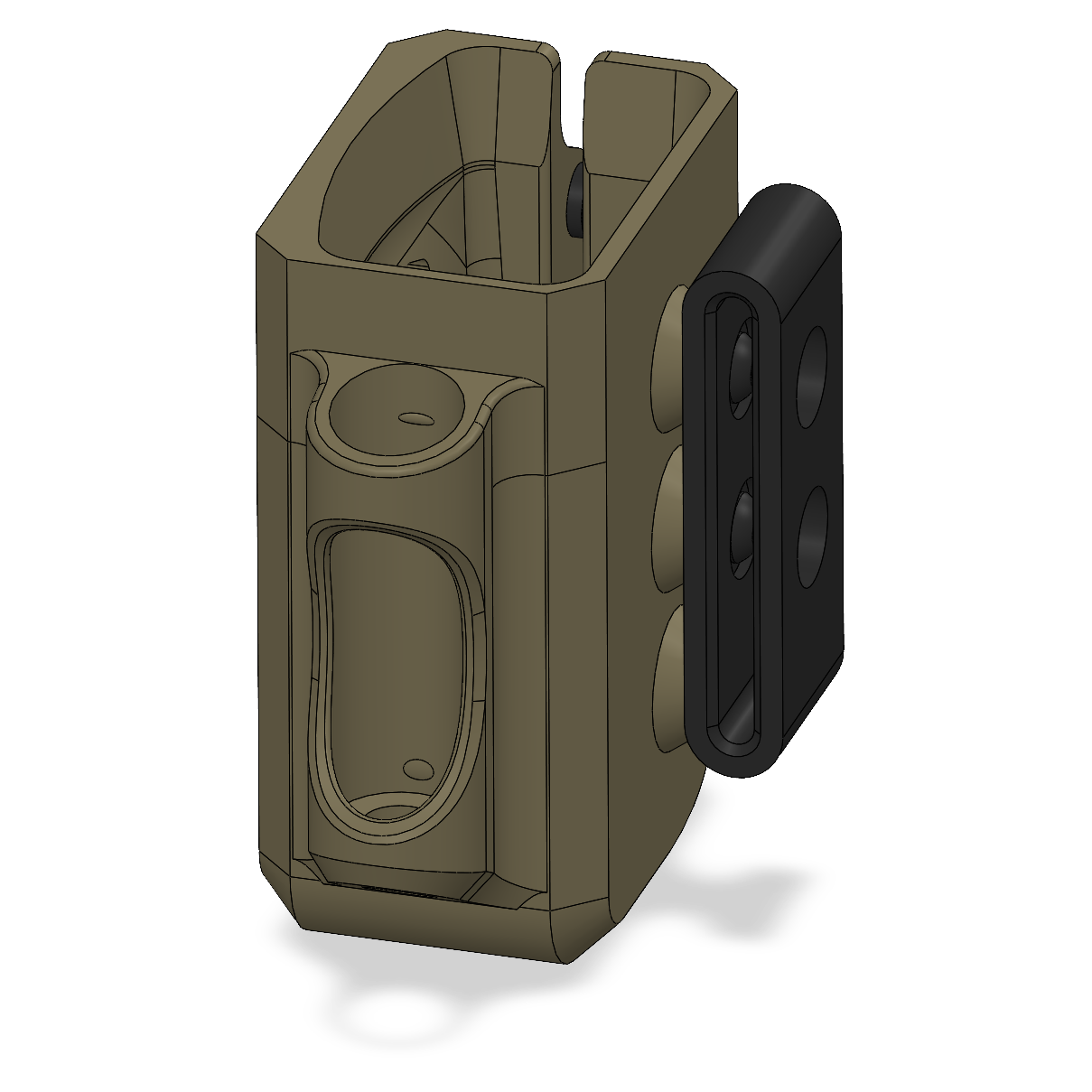 Alternate & optional holster belt clips