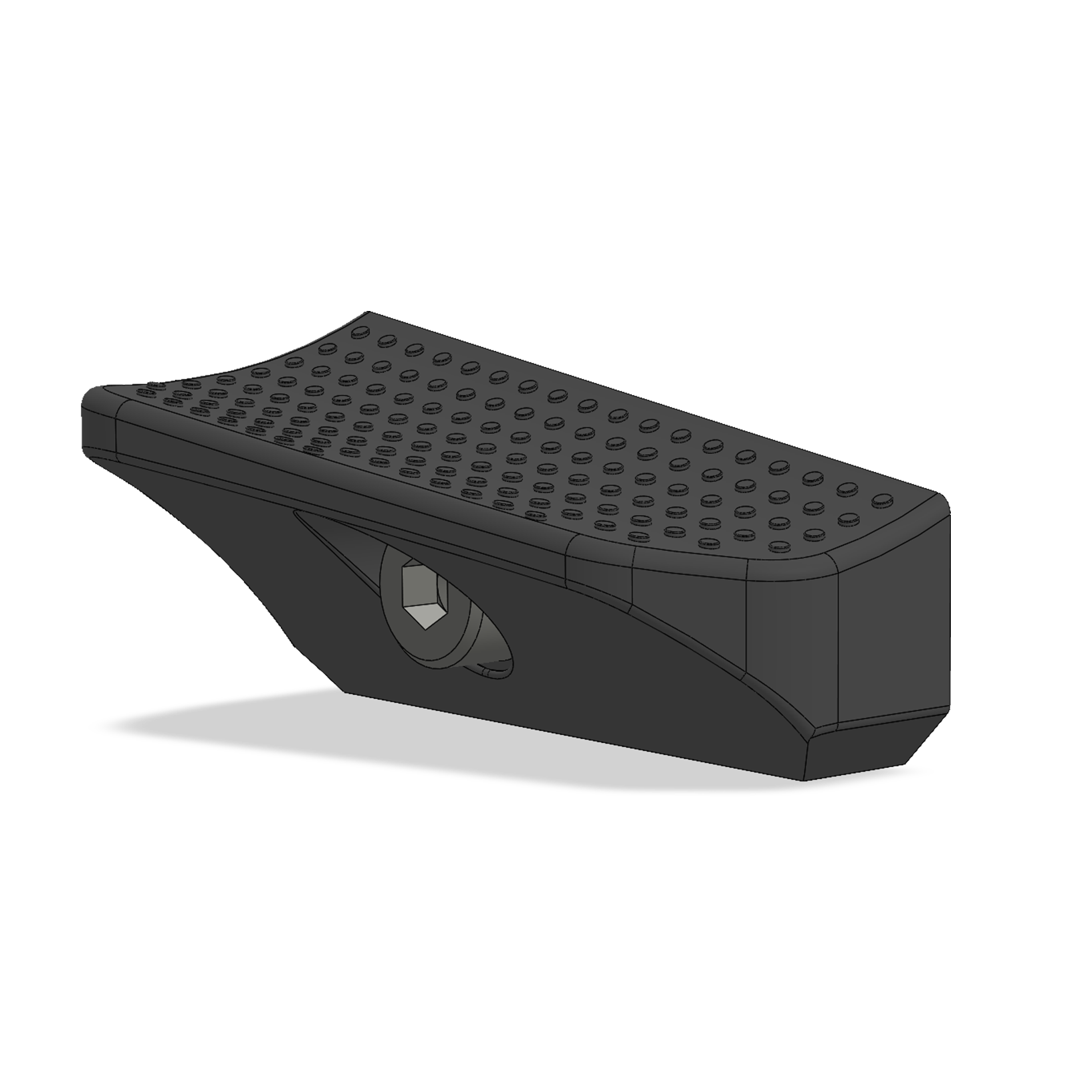 M-Lok forward thumb rest.